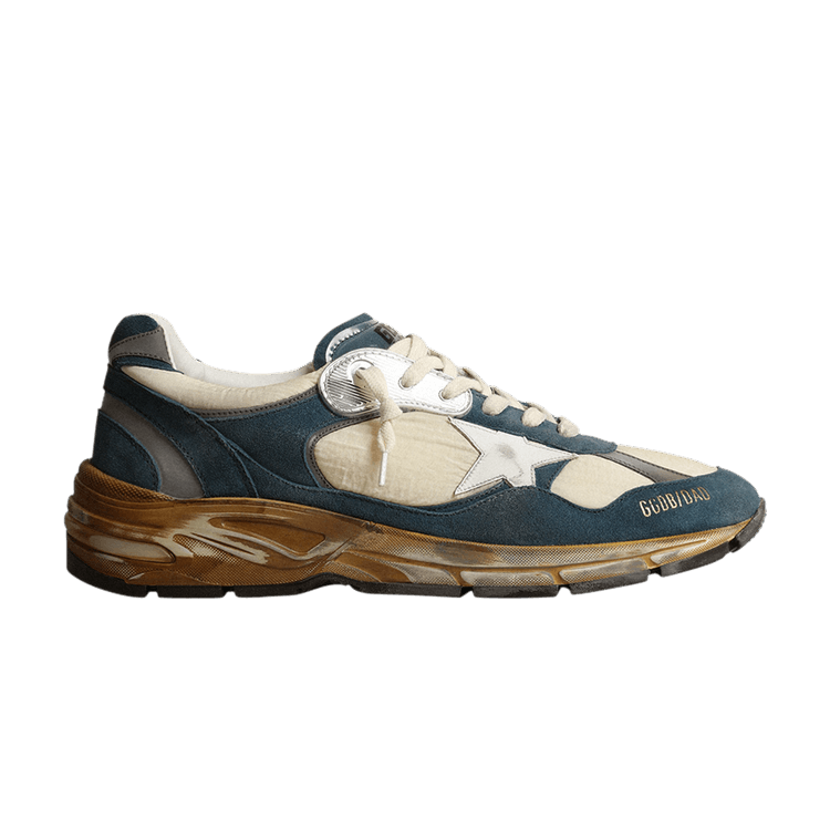 Golden Goose Dad-Star 'Petrol Blue Beige' — Petrol Blue/Beige/White/Silver