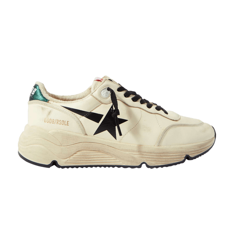 Golden Goose Running Sole 'Dirty White Emerald Green' — Dirty White/Black/Emerald Green