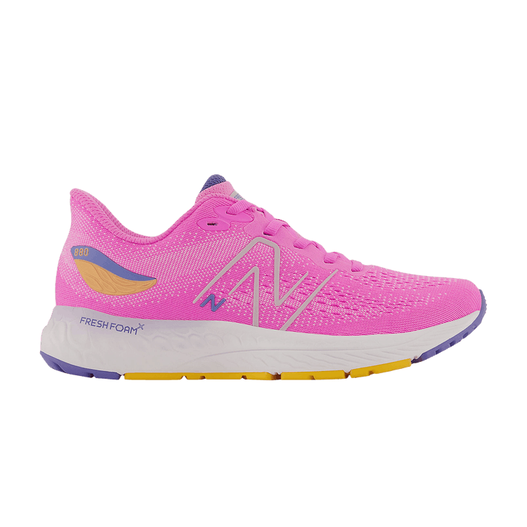 New Balance Fresh Foam X 880v12 Big Kid Wide 'Vibrant Pink Night Sky' — Vibrant Pink/Vibrant Apricot/Night Sky