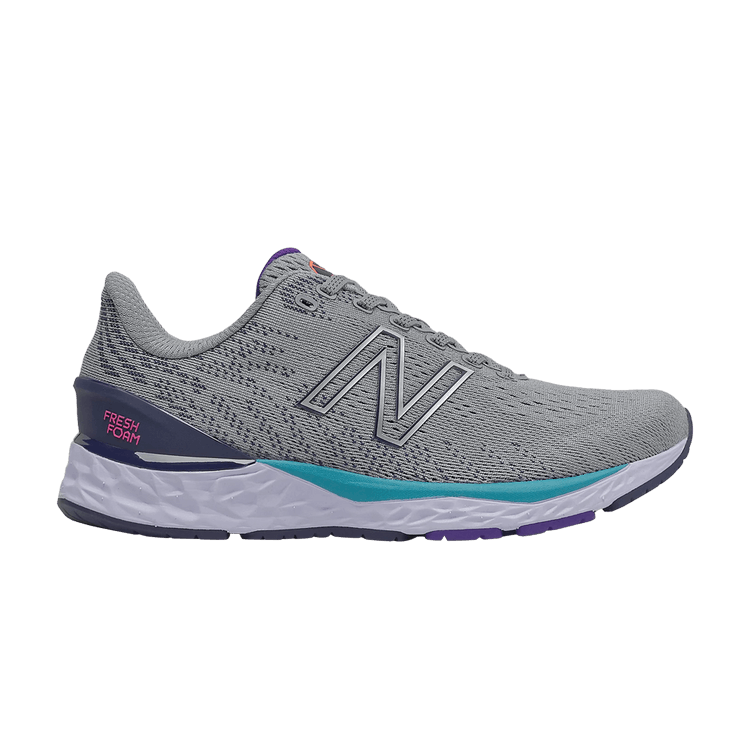 New Balance 880v11 Big Kid X-Wide 'Steel Virtual Sky' — Steel/Virtual Sky/Deep Violet