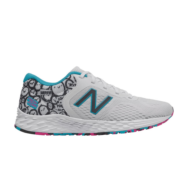 New Balance Arishi v2 Big Kid Wide 'White Virtual Sky' — White/Virtual Sky/Dynomite