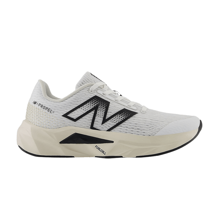 New Balance FuelCell Propel v5 Big Kid 'White Black' — White/Black/Linen