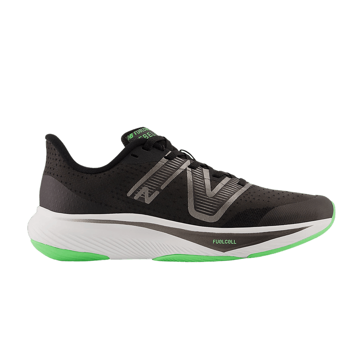 New Balance FuelCell Rebel v3 Big Kid Wide 'Black Vibrant Spring' — Black/Vibrant Spring