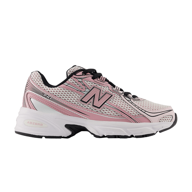 New Balance 740v2 Big Kid 'Washed Burgundy Pink Taffy' — Washed Burgundy/Pink Taffy/Black/Sea Salt