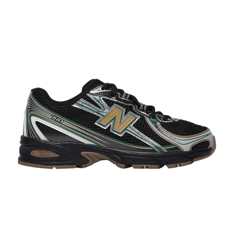 New Balance 740 Big Kid 'Black Grey Olive' — Black/Grey/Olive