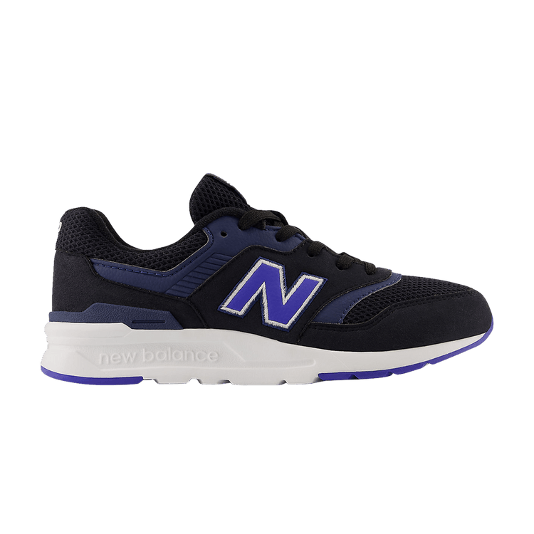 New Balance 997H Big Kid Wide 'Black Marine Blue' — Black/Marine Blue