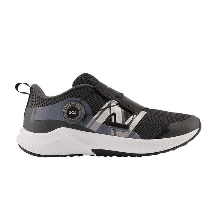 New Balance Dynasoft Reveal v4 BOA Big Kid Wide 'Blacktop Silver' — Blacktop/Black/Silver Metallic