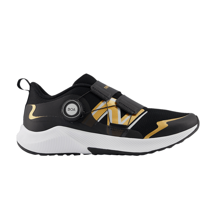 New Balance DynaSoft Reveal v4 BOA Big Kid Wide 'Black Copper' — Black/Copper Metallic/Silver Metallic