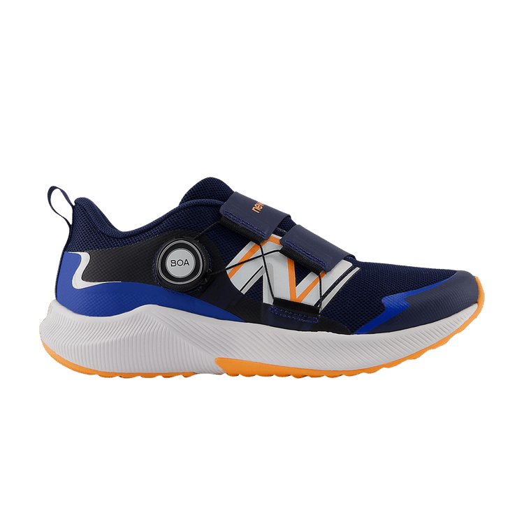New Balance Dynasoft Reveal v4 BOA Big Kid Wide 'Navy Hot Mango' — Navy/Hot Mango
