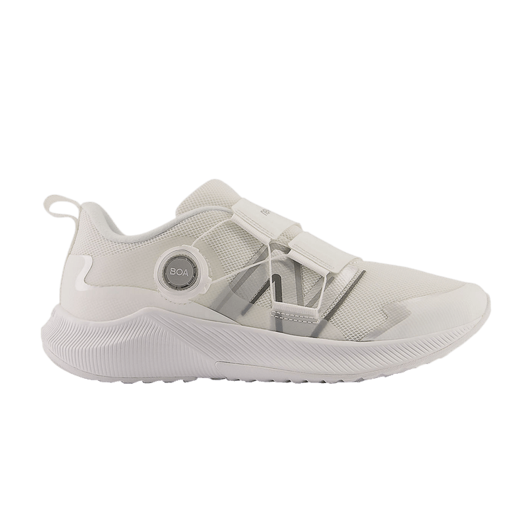 New Balance Dynasoft Reveal v4 BOA Big Kid Wide 'White Silver' — White/Silver Metallic/Iridescent
