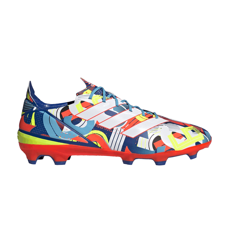 Adidas Gamemode FG 'Graphic Print' — Bright Cyan/Cloud White/Solar Red