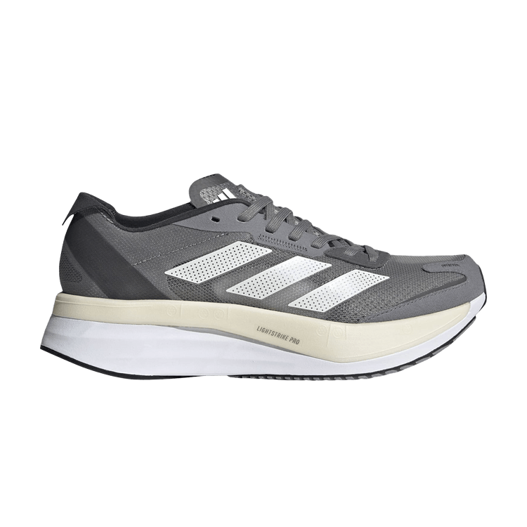 Adidas Wmns Adizero Boston 11 'Grey Zero Metallic' — Grey Three / Zero Metallic/Carbon