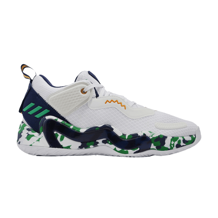 Adidas D.O.N. Issue #3 GCA 'Utah Jazz' — Cloud White/Team Navy/Team Green