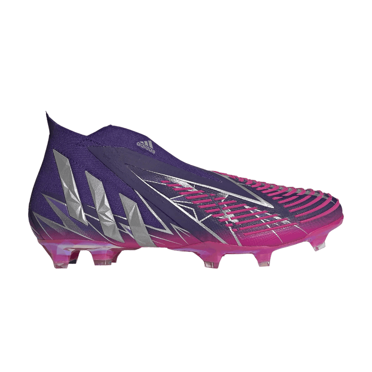 Adidas Predator Edge+ Low FG 'UEFA Champions League' — Team College Purple/Silver Metallic/Team Shock Pink