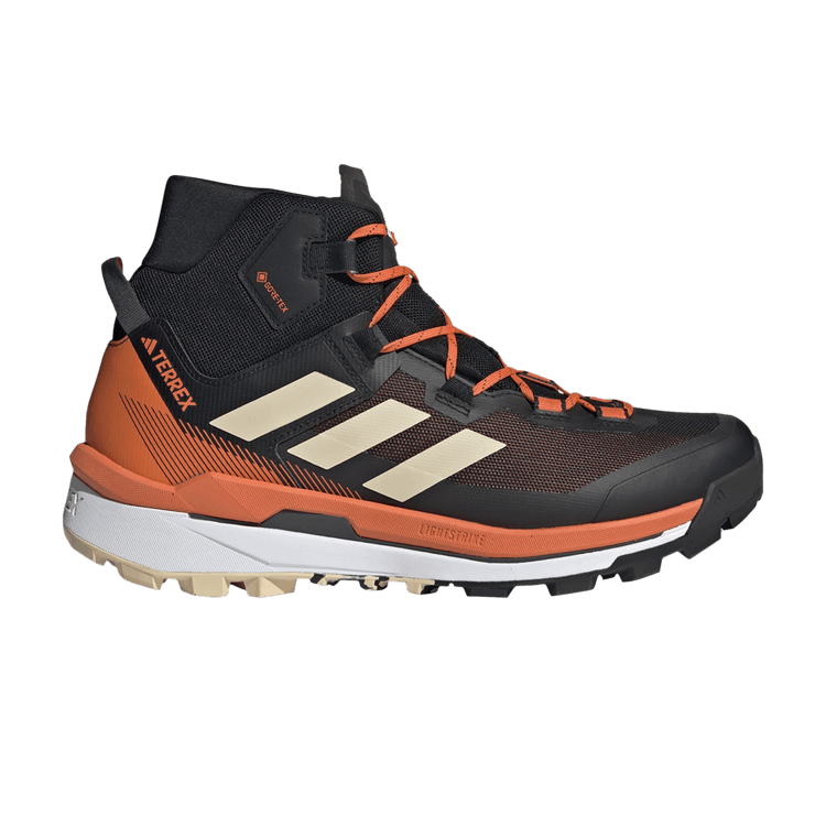 Adidas Terrex Skychaser Tech Mid GORE-TEX 'Black Impact Orange' — Core Black/Sand Strata/Impact Orange