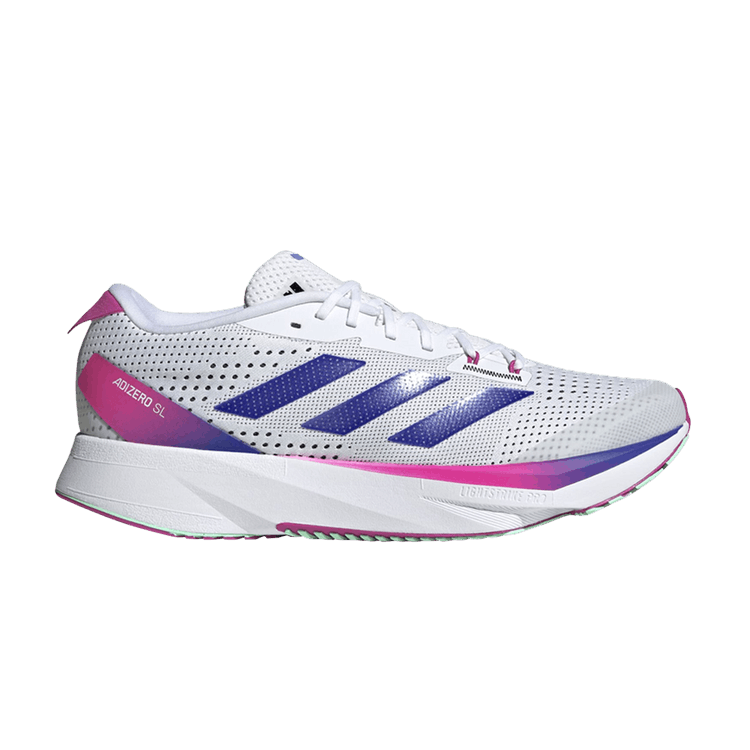 Adidas Adizero SL 'White Lucid Blue Fuchsia' — Cloud White/Lucid Blue/Lucid Fuchsia