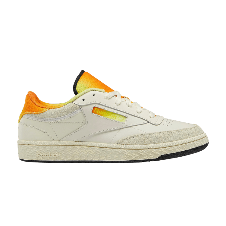 Smiley x Reebok Club C 85 '50th Anniversary' — Alabaster/Citron/Trek Gold