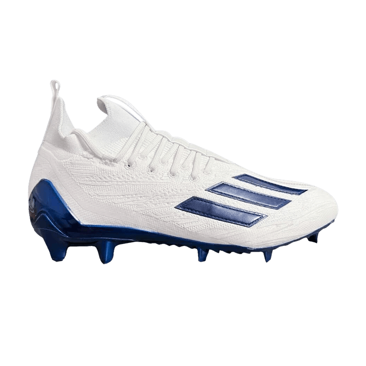adidas Adizero Primeknit Cleats 'White Navy' — White Navy