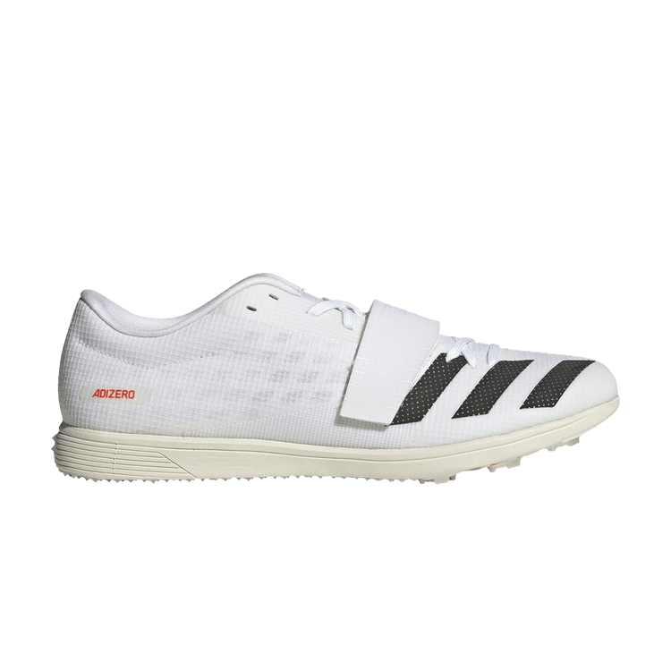 Adidas AdiZero Triple Jump 'White Black' — Cloud White/Core Black/Solar Red