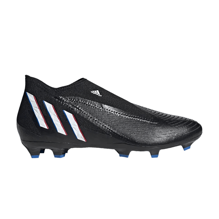 Adidas Predator Edge.3 Laceless FG 'Edge of Darkness' — Core Black/Cloud White/Vivid Red