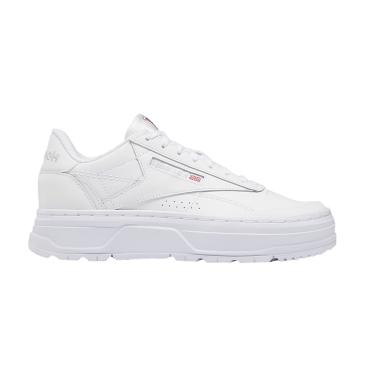 Reebok Wmns Club C Double Geo 'Footwear White' — Footwear White/Footwear White/Pure Grey 4