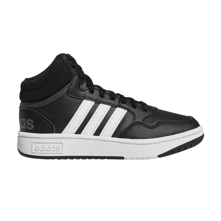 Adidas Hoops Mid J 'Black White' — Core Black/Cloud White/Grey Six