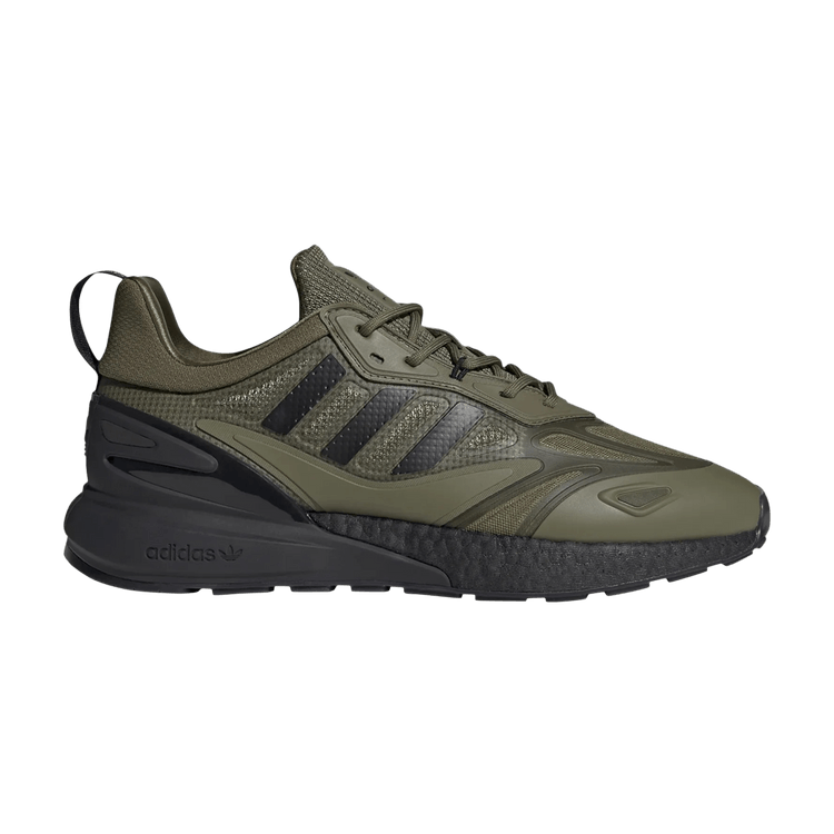 Adidas ZX 2K Boost 2.0 'Focus Olive' — Focus Olive/Core Black/Orange Rush