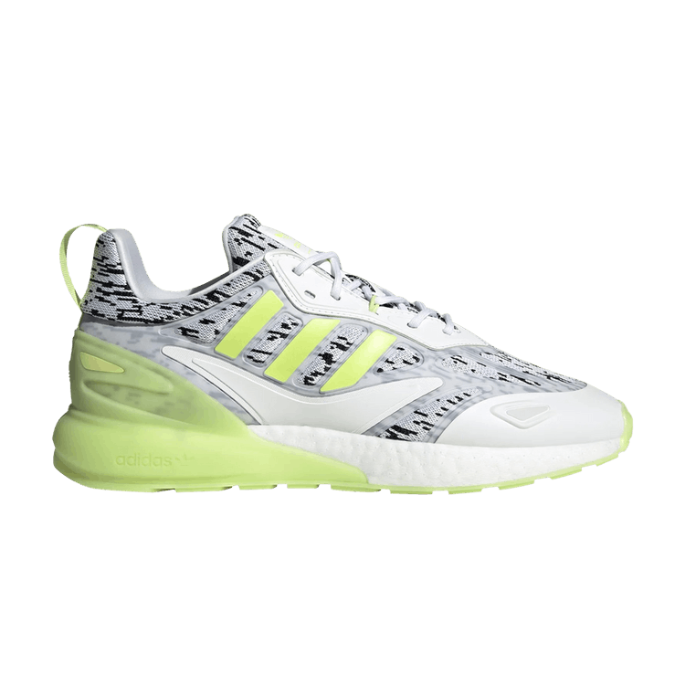 Adidas ZX 2K Boost 2.0 'Digi - White Pulse Lime' — Cloud White/Pulse Lime/Pulse Lime