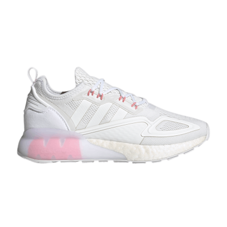 Adidas Wmns ZX 2K Boost 'Footwear White Pink' — Footwear White/Footwear White/Glory Pink