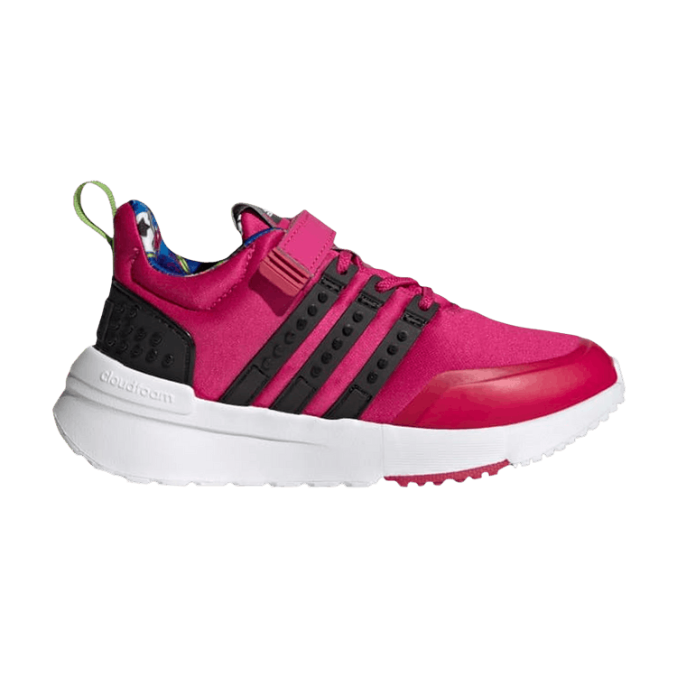 LEGO x adidas Racer TR Little Kid 'Real Magenta' — Real Magenta/Core Black/Semi Solar Green