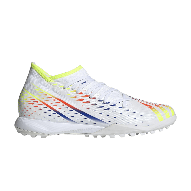 Adidas Predator Edge.3 TF 'Al Rihla Pack - White' — Cloud White/Solar Yellow/Power Blue