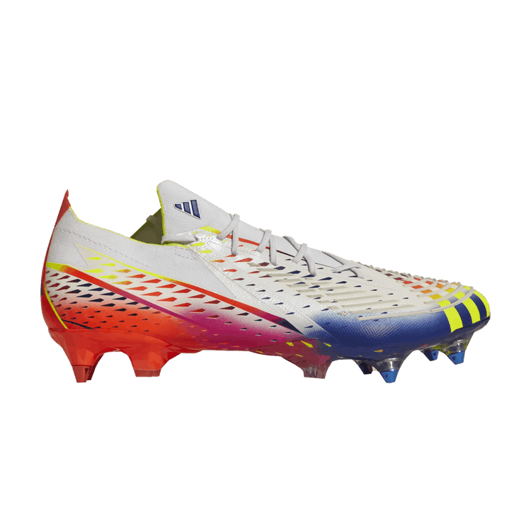 Adidas Predator Edge.1 Low SG 'Al Rihla Pack - White' — Cloud White/Solar Yellow/Power Blue