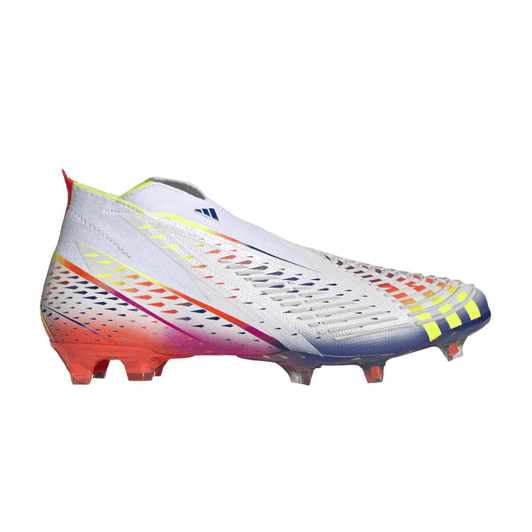 adidas Predator Edge+ Low FG 'Al Rihla Pack - White' — Cloud White/Solar Yellow/Power Blue