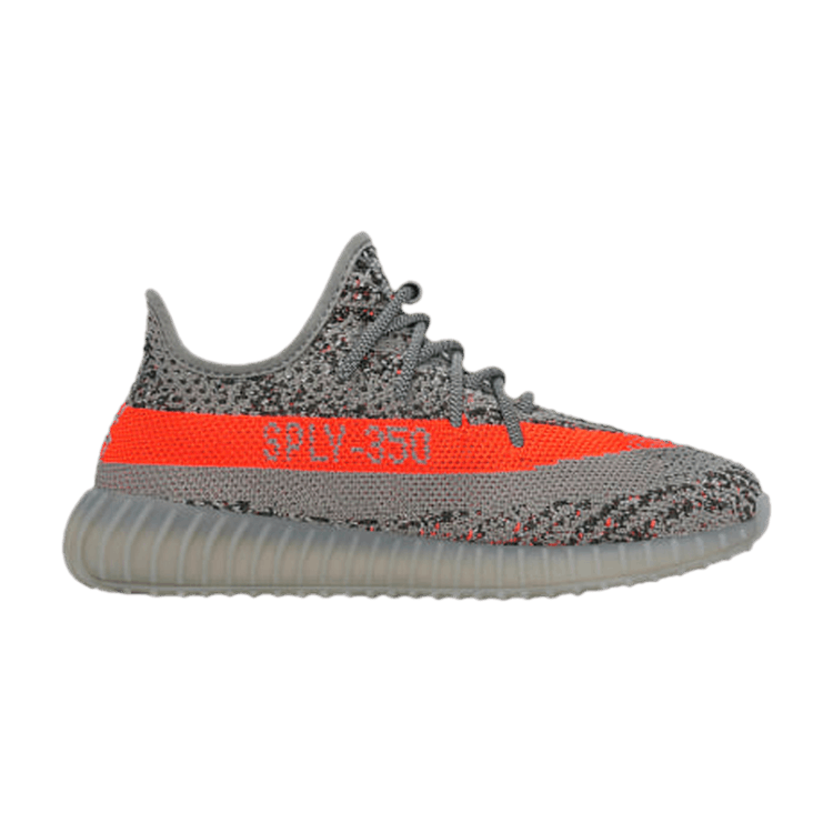 adidas Yeezy Boost 350 V2 Kids 'Beluga Reflective' — Beluga Reflective/Steeple Gray/Solar Red