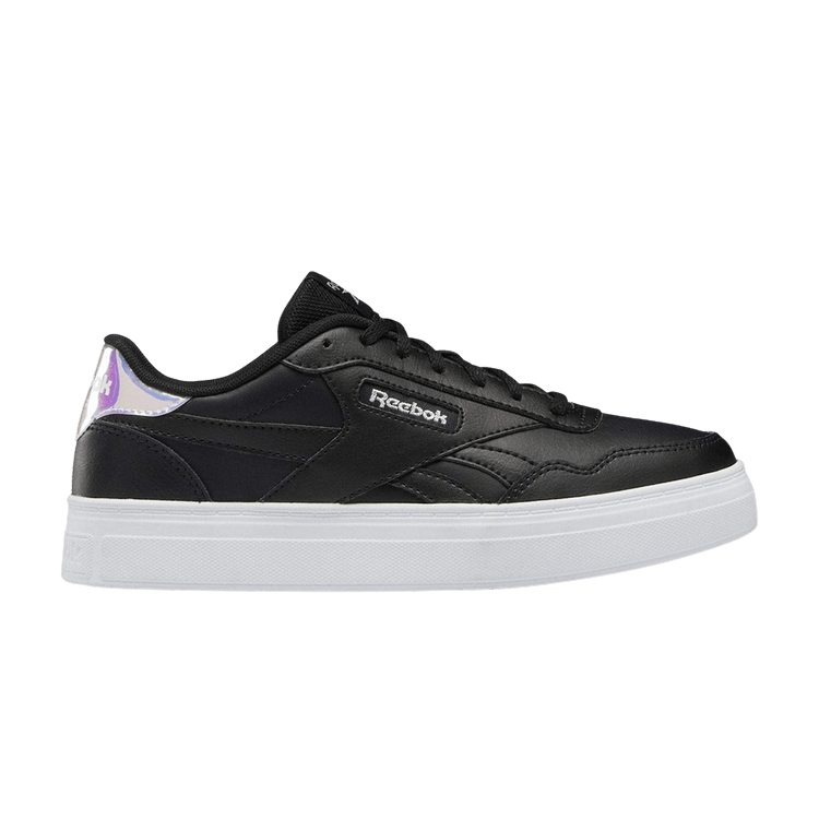Reebok Wmns Court Advance Bold 'Black Iridescent' — Core Black/Cloud White/Silver Metallic