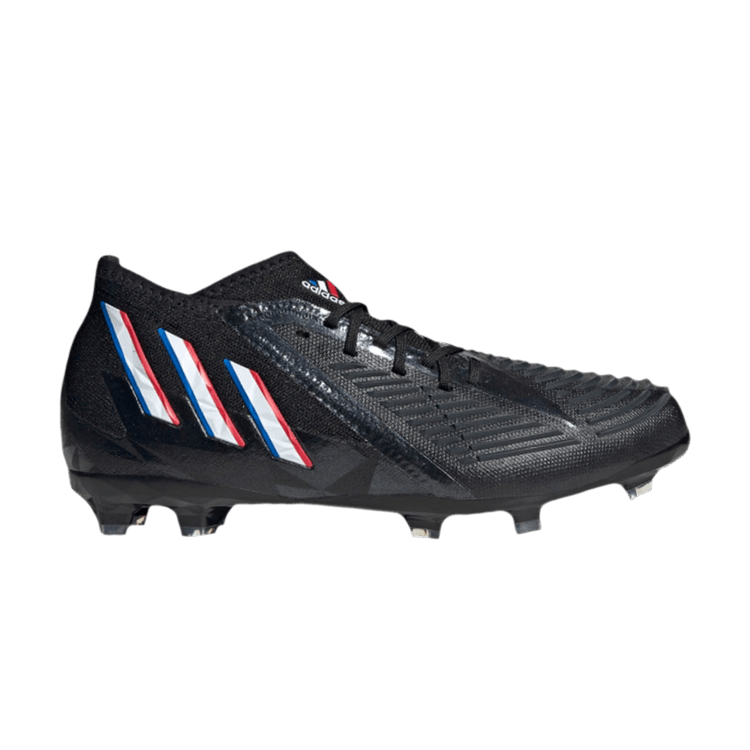 Adidas Predator Edge.1 FG J 'Edge of Darkness' — Core Black/Cloud White/Vivid Red