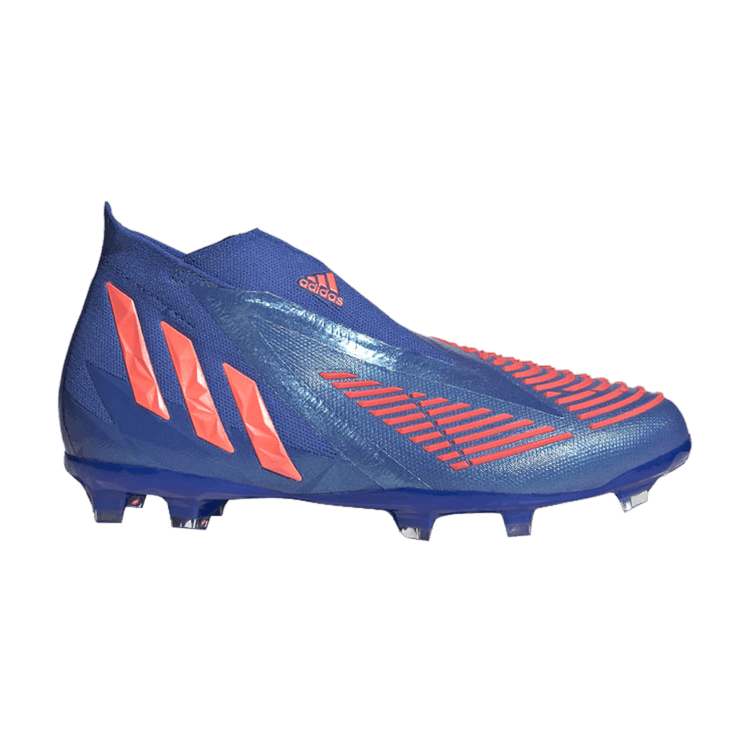 Adidas Predator Edge+ FG J 'Hi-Res Blue Turbo' — Hi-Res Blue/Turbo/Hi-Res Blue