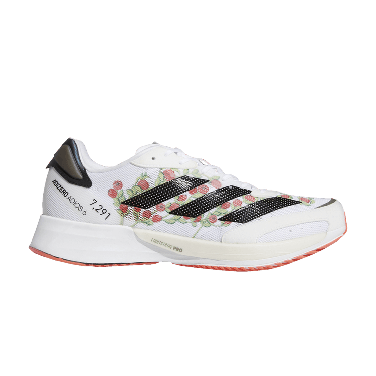 Adidas Adizero Adios 6 'Pomegranate' — Cloud White/Core Black/Solar Red