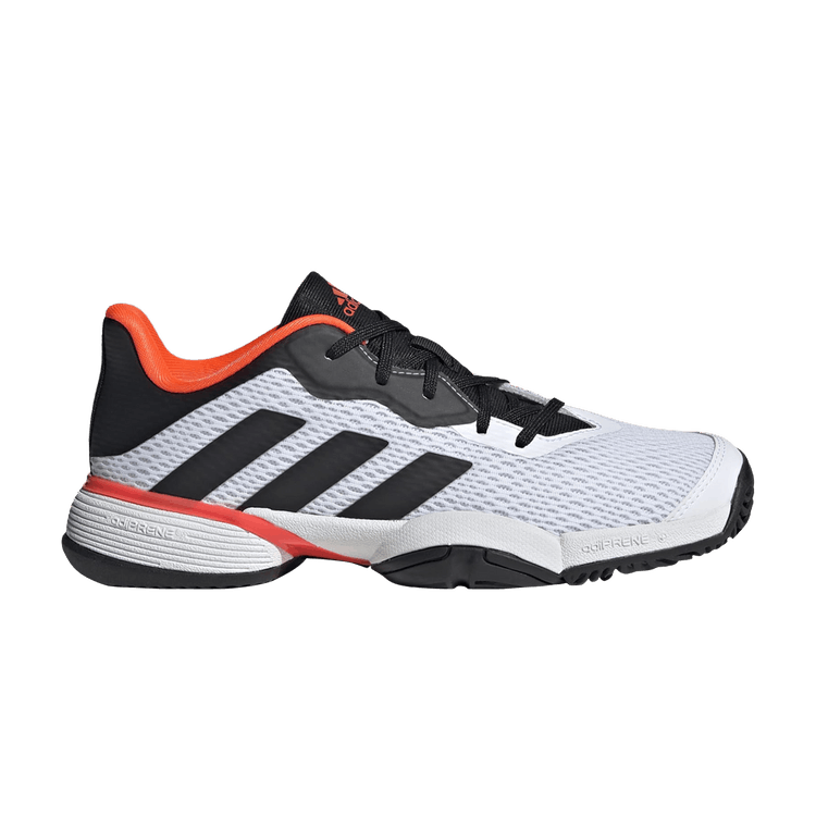 Adidas Barricade J 'White Solar Red' — Cloud White/Core Black/Solar Red