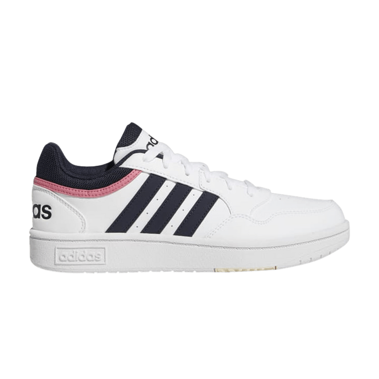 Adidas Wmns Hoops 3.0 Low 'White Legend Ink' — Cloud White/Legend Ink/Rose Tone
