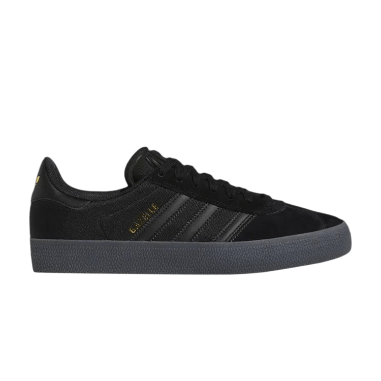 Adidas Gazelle ADV 'Black Gold Metallic' — Core Black/Core Black/Gold Metallic