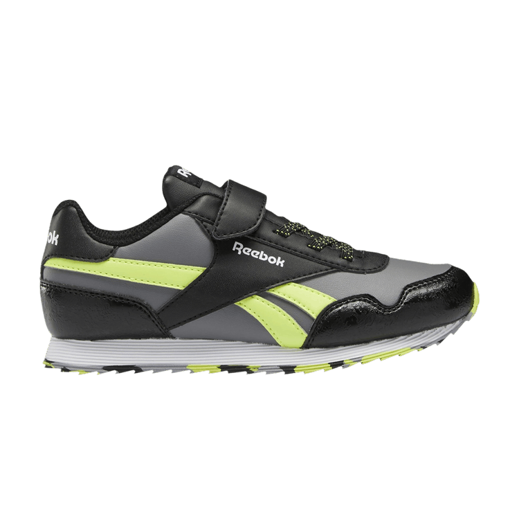 Reebok Royal Classic Jogger 3 1V Little Kid 'Black Acid Yellow' — Core Black/Pure Grey/Acid Yellow