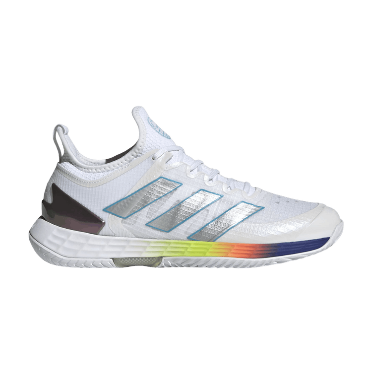 Adidas Wmns Adizero Ubersonic 4 'White Bright Cyan' — Cloud White/Silver Metallic/Bright Cyan