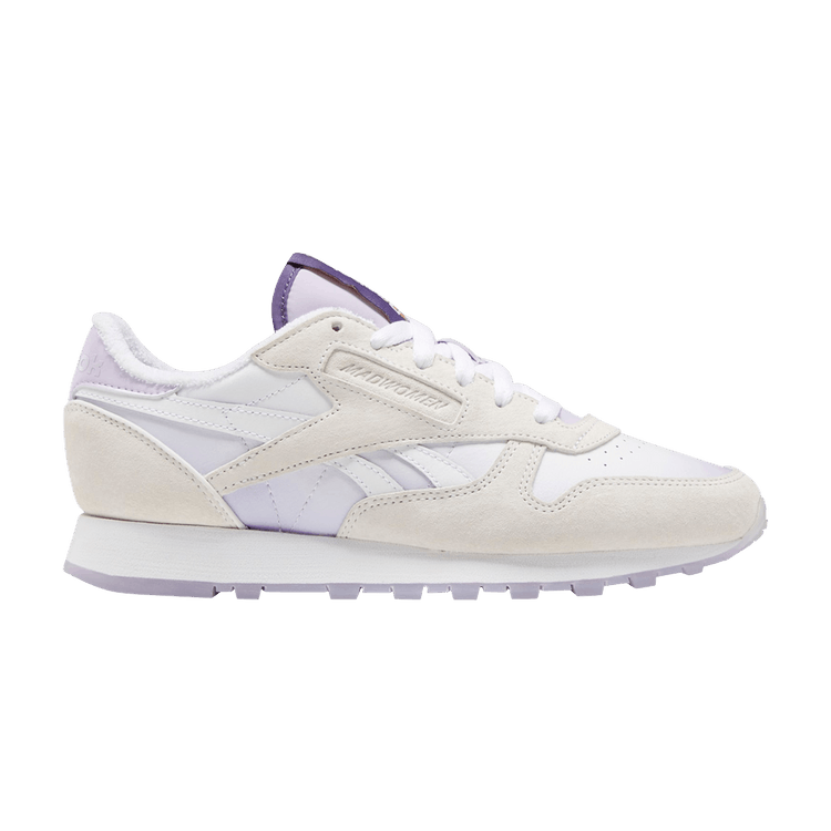 MadWoman x Reebok Classic Leather 'White Purple Oasis' — Footwear White/Footwear White/Purple Oasis