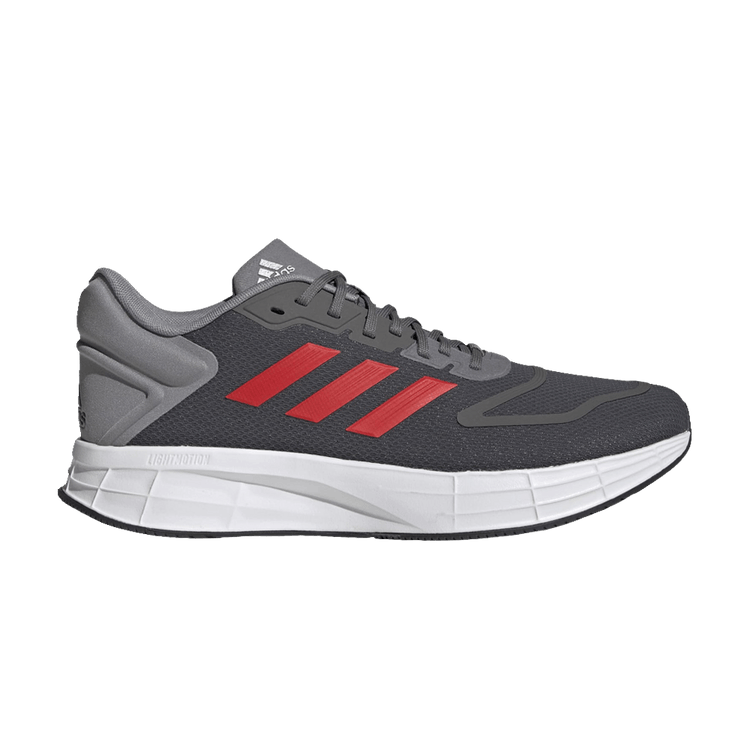Adidas Duramo 10 Wide 'Grey Vivid Red' — Grey Four/Vivid Red/Iron Metallic