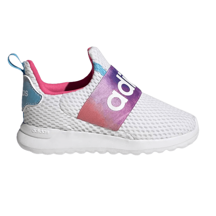Adidas Lite Racer Adapt 4.0 I 'White Acid Wash' — Cloud White/Sky Rush/Solar Pink