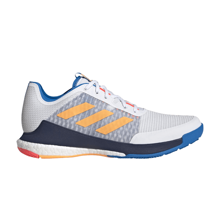 Adidas Crazyflight 'White Flash Orange Turbo' — Cloud White/Flash Orange/Turbo