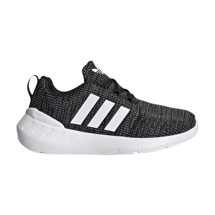 Adidas Swift Run 22 Little Kid 'Black White' — Core Black/Cloud White/Grey Five