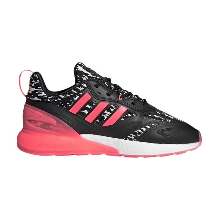 Adidas ZX 2K Boost 2.0 'Digi - Black Pink' — Cloud White/Core Black/Solar Yellow