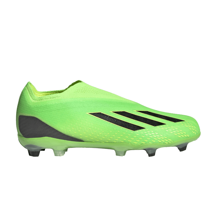 Adidas X Speedportal+ FG J 'Game Data Pack' — Solar Green/Core Black/Solar Yellow